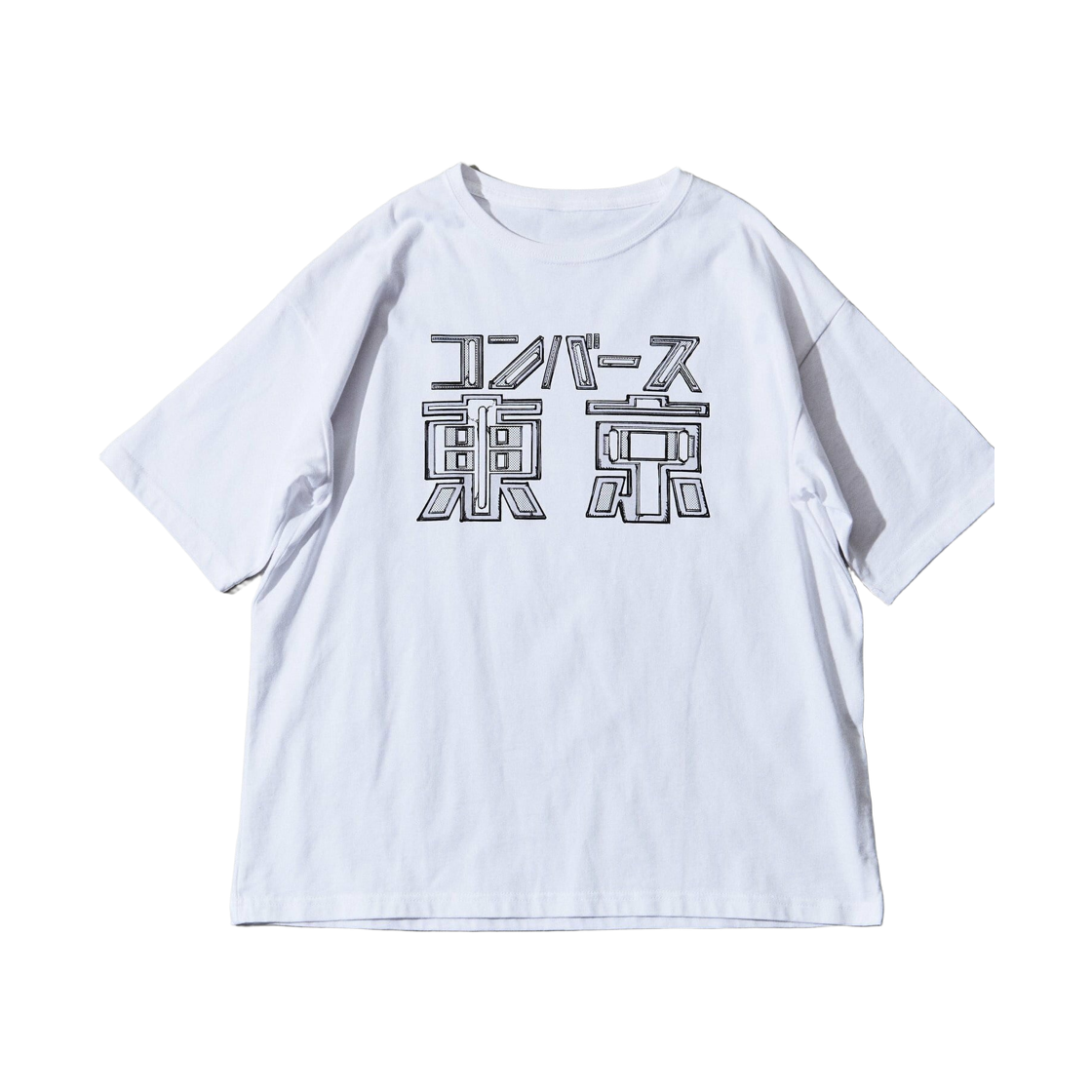 컨버스 도쿄 x 우치다 신노스케 그래픽 프린트 티셔츠 화이트(Converse Tokyo x Shinnosuke Uchida Graphic Print T-Shirt White)