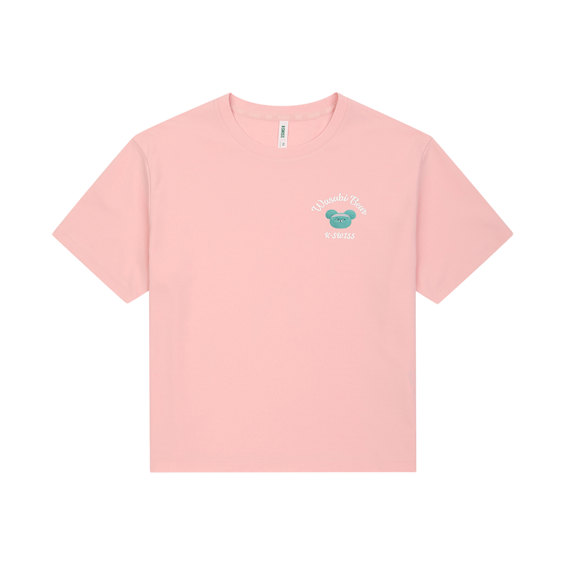 케이스위스 x 와사비 베어 여성  클럽 반팔 티 PI(K-SWISS x WASABI BEAR W CLUB SS T PI)