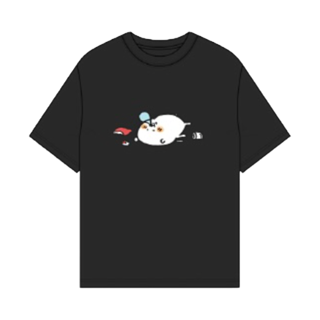 - Spao x Damgom Short Sleeve T-Shirt Black