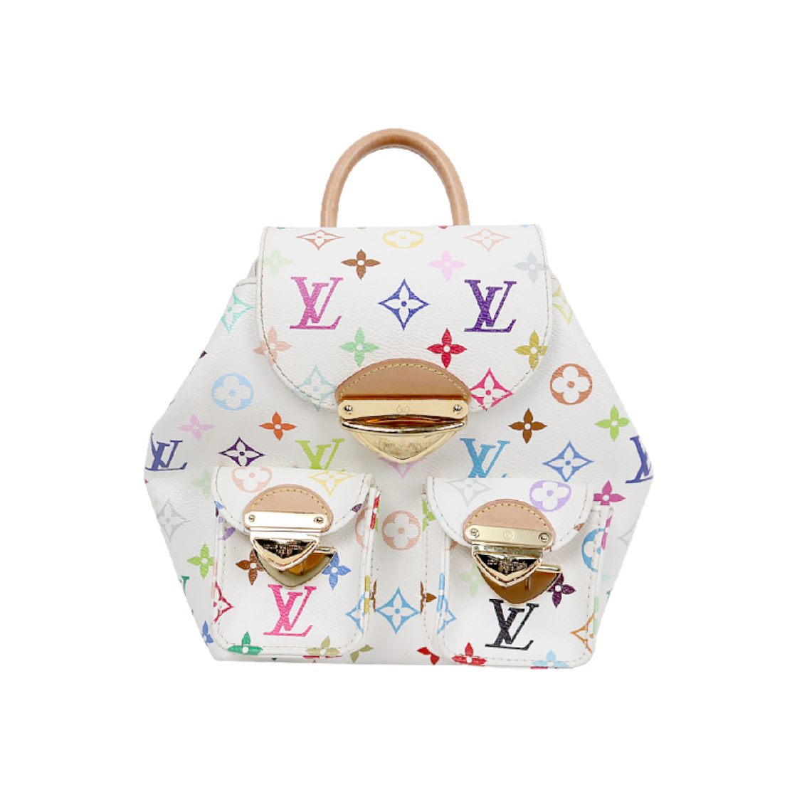 ITMRS9K5JU94 Louis Vuitton x Murakami White Multicolor Backpack C-A61176