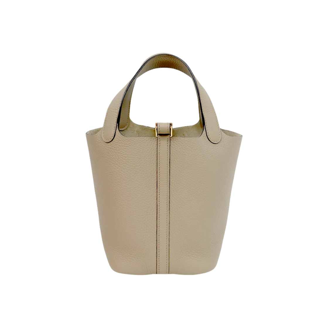 ITLQJPK2ARN9 Hermes Beige Mini Picotin 18 C Monogram, Style C-A59715