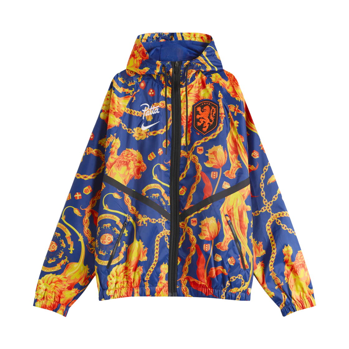 나이키 x 파타 네덜란드 앤섬 자켓 딥 로얄 블루 화이트 (IH1617-455)(Nike x Patta Netherlands Anthem Jacket Deep Royal Blue White (IH1617-455)) - 1