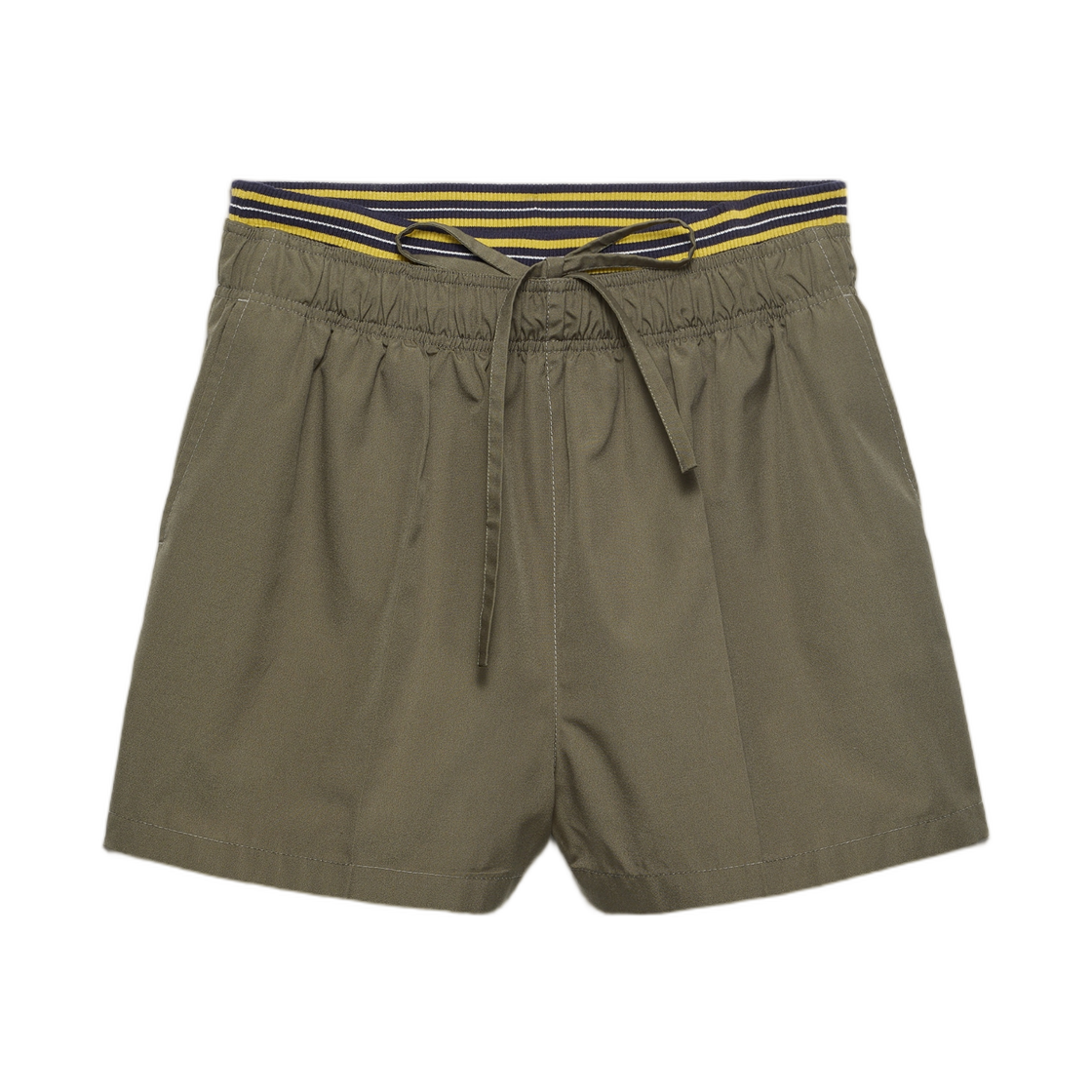 P202KC-19TO-F0161 (W) Prada Poplin Shorts Forest Green