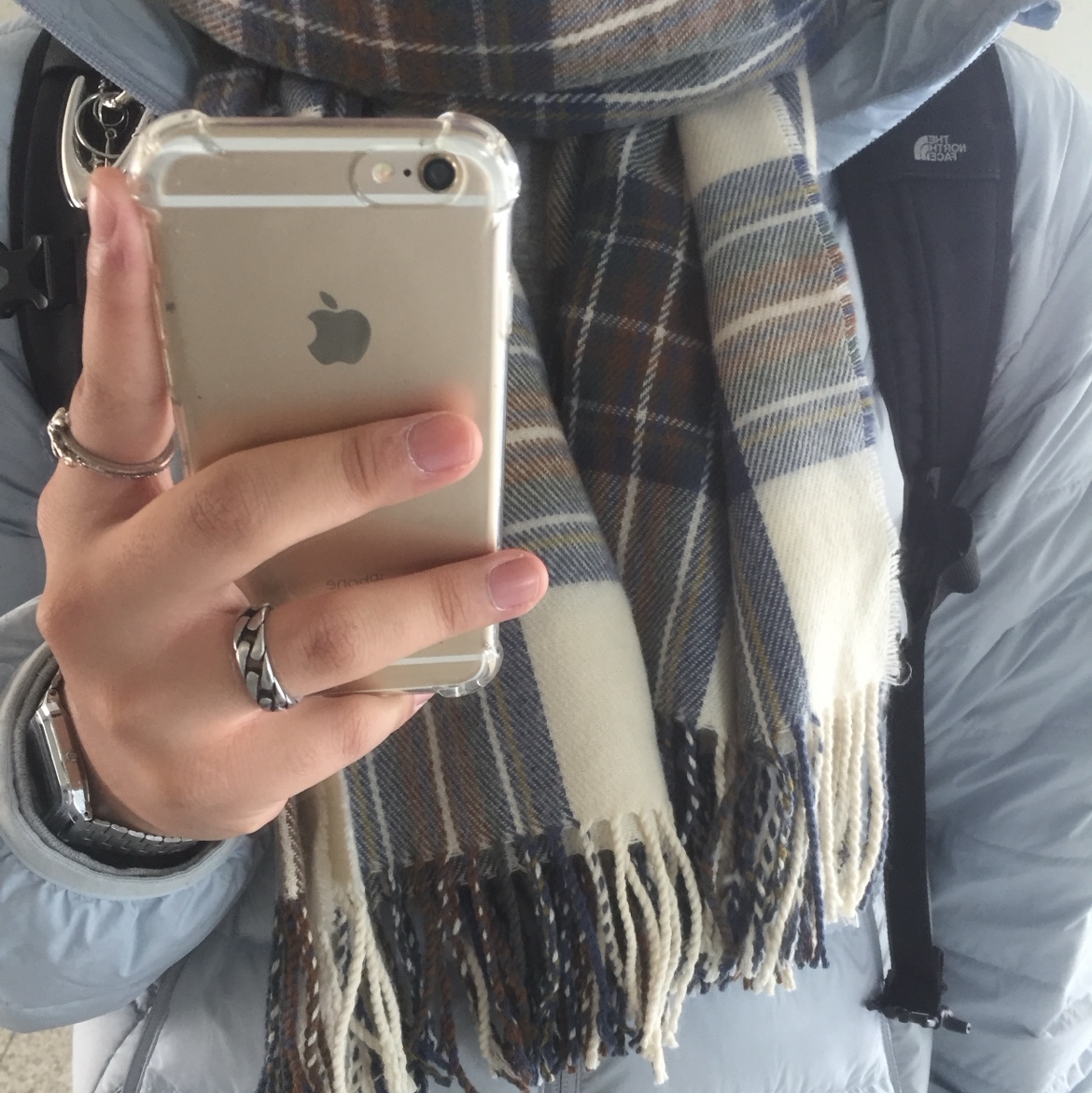 Quarqor #5117 Ring, Musinsa Standard City Leisure Hooded Light Down Jacket Cloudy Blue 착용 스타일