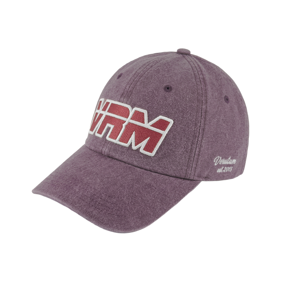 베루툼 VRM 아플리케 로고 피그먼트 볼캡 퍼플(VERUTUM BC251P VRM Applique Logo Pigment Ball Cap Purple)