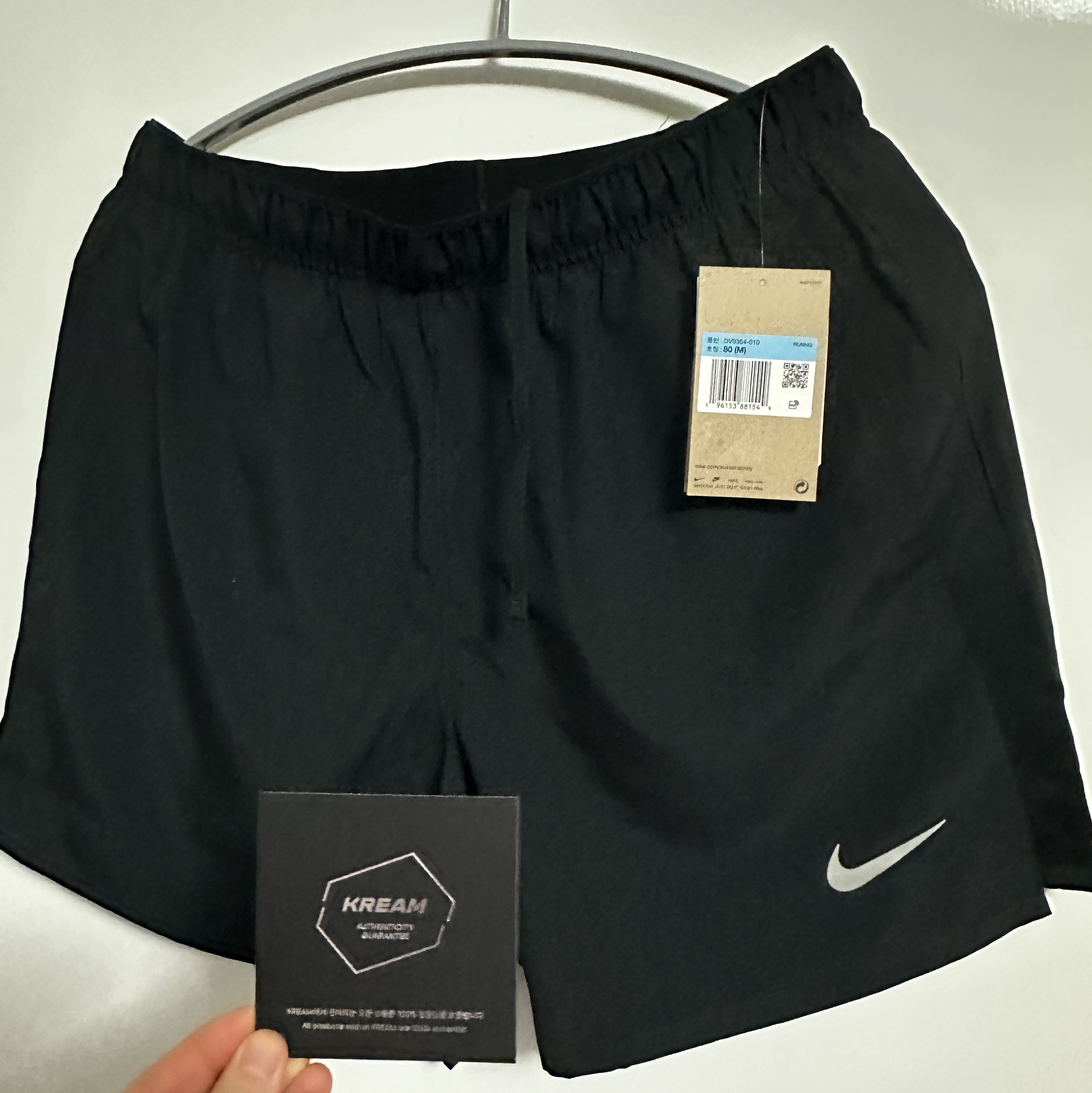 Nike Dri-Fit Challenger 5 Inch Brief Lined Versatile Shorts Black - Asia 착용 스타일
