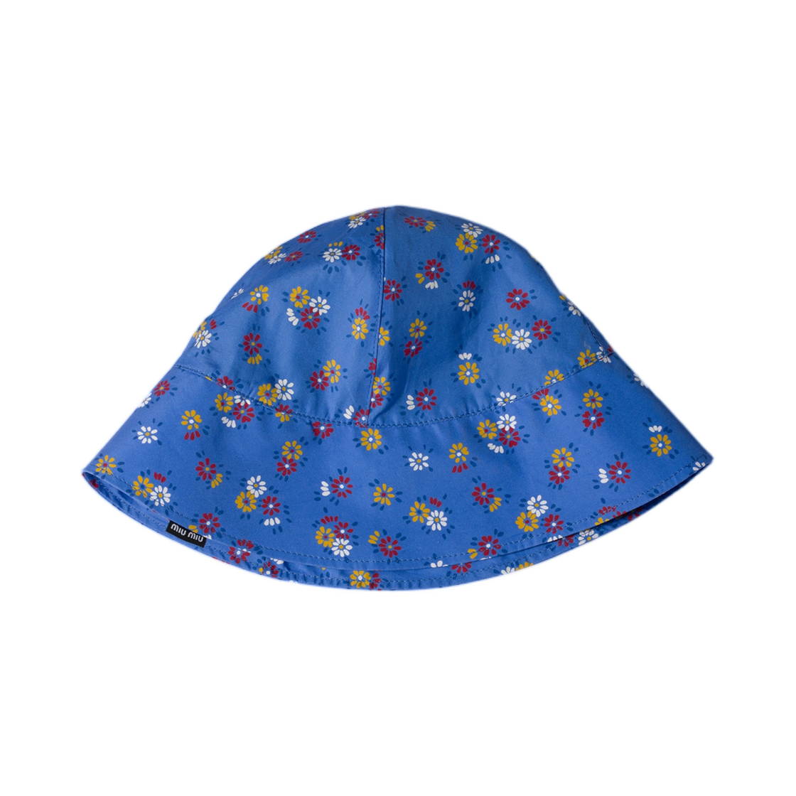 5HC523-2ZPJ-F05HG Miu Miu Poplin Bucket Hat Periwinkle Ruby