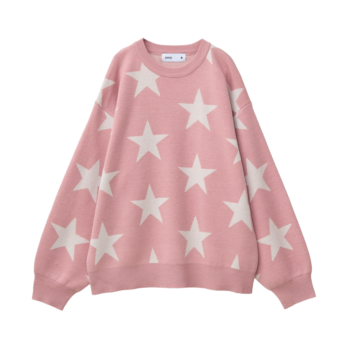 컨버스 도쿄 스타 자카드 풀오버 니트 핑크(Converse Tokyo Star Jacquard Pullover Knit Pink)