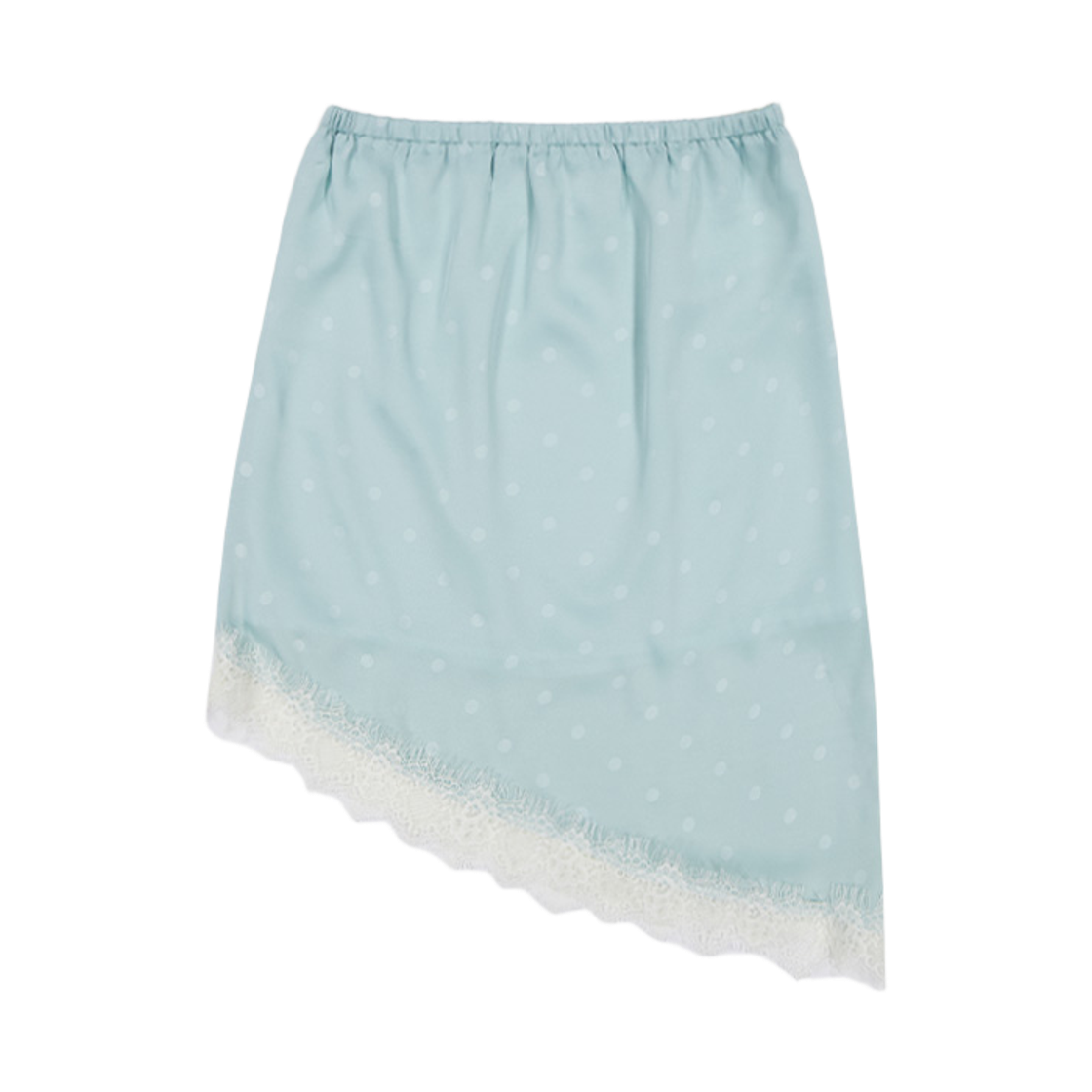 00129 Murmure Saco Diagonal Dot Skirt Skyblue
