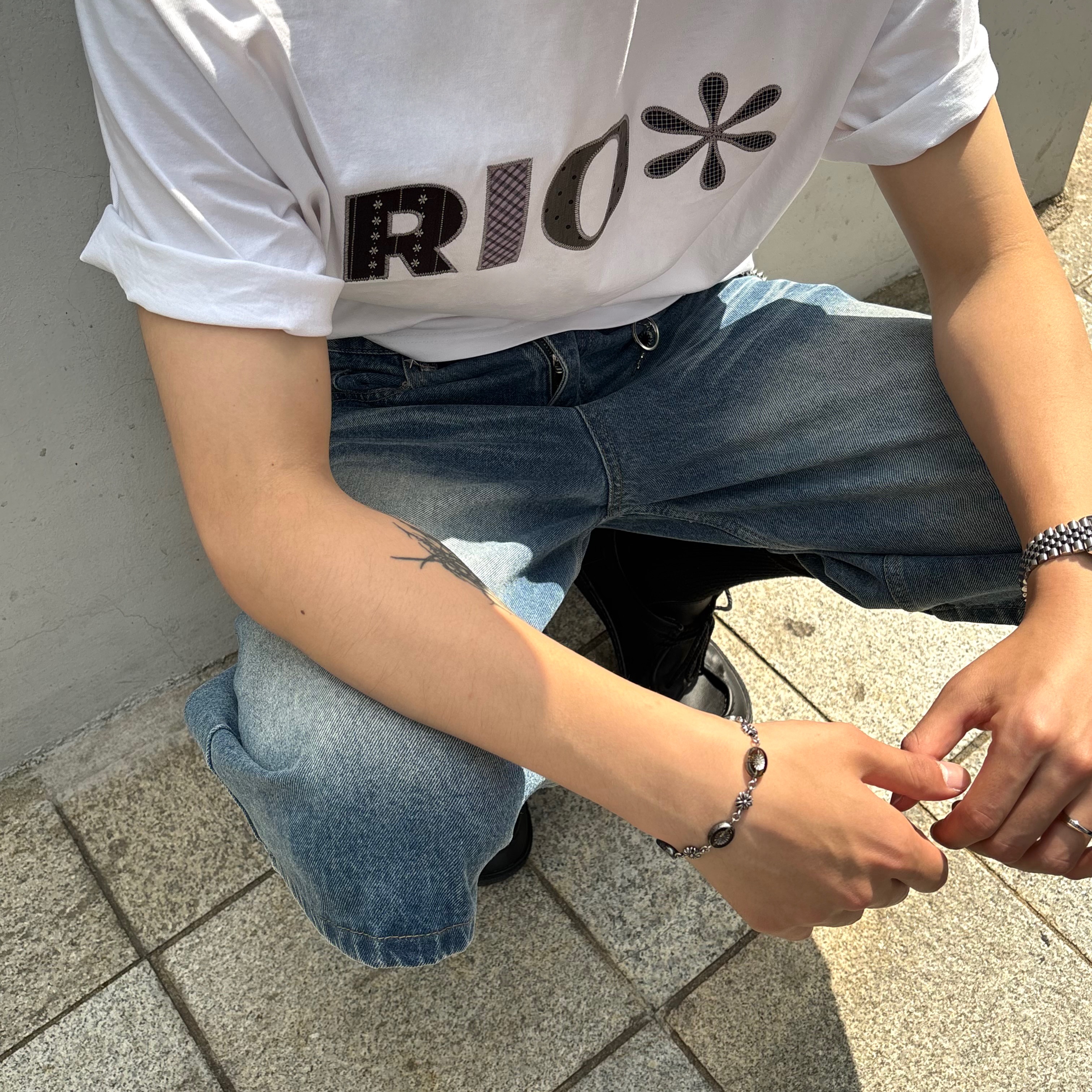Riomeu Sepia Oval Chain Bracelet 착용 스타일 - 4