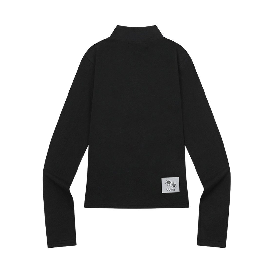 코이리스 유이나 라이트 슬림핏 크롭 반집업 블랙(Coiris Yuina Light Slim Fit Crop Half Zip-Up Black) - 2