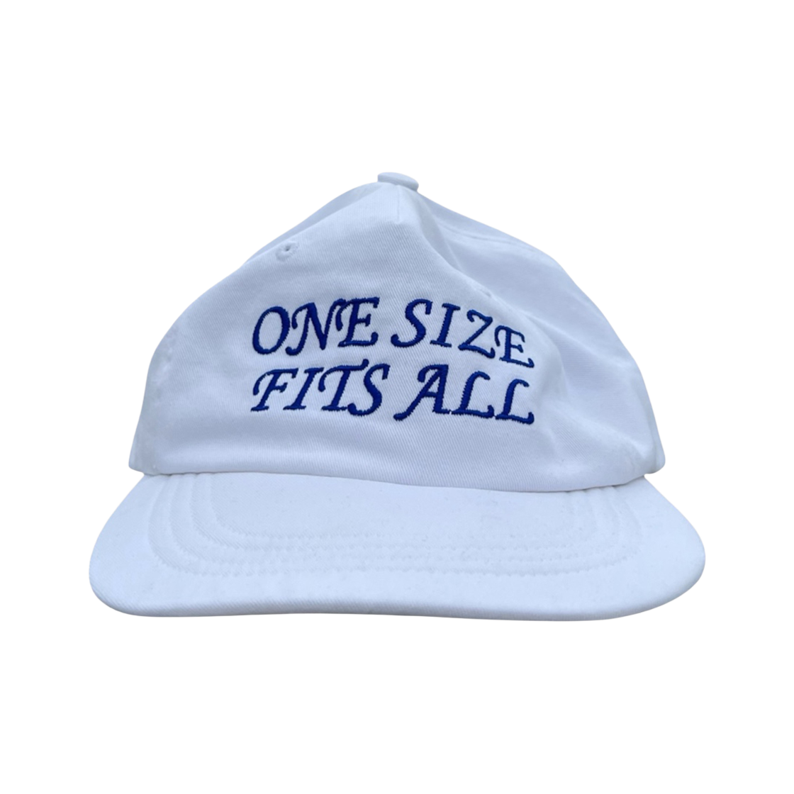 원사이즈핏츠올 빈티지 화이트 블루 5패널 볼캡(onesizefitsall Vintage White Blue 5 Panel Ball Cap)