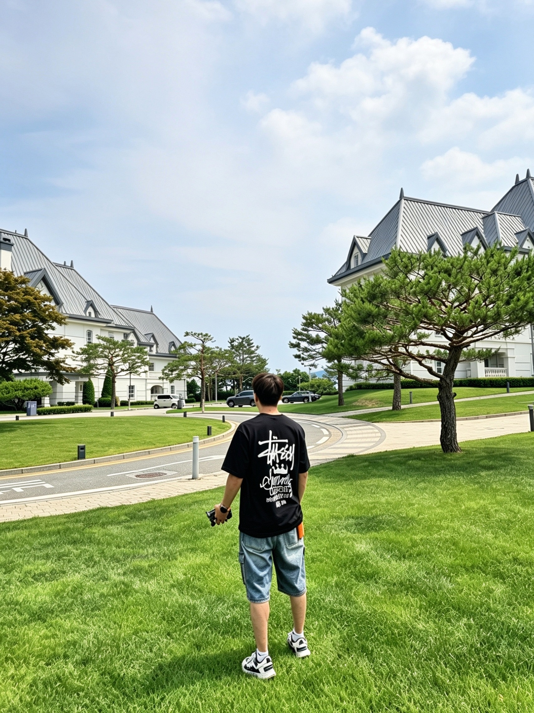 Stussy Summer Classics T-Shirt Black, Nike ACG Mountain Fly Low SE White and Black 착용 스타일