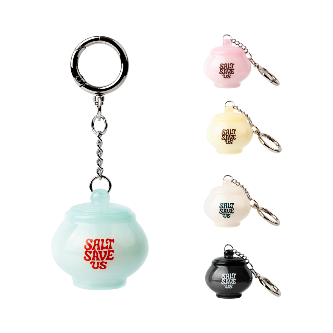 [KREAM 단독/선물포장] 텐트서울 오행 액막이 소금키링 (5 Colors)([KREAM 단독/선물포장] TENTSEOUL Five Elements Salt Keyring (5 Colors))