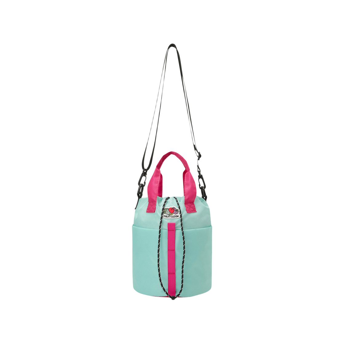 F6143LBG01MTS fruitoftheloom Fruity Cooler Tote Drawstring Bag MINT