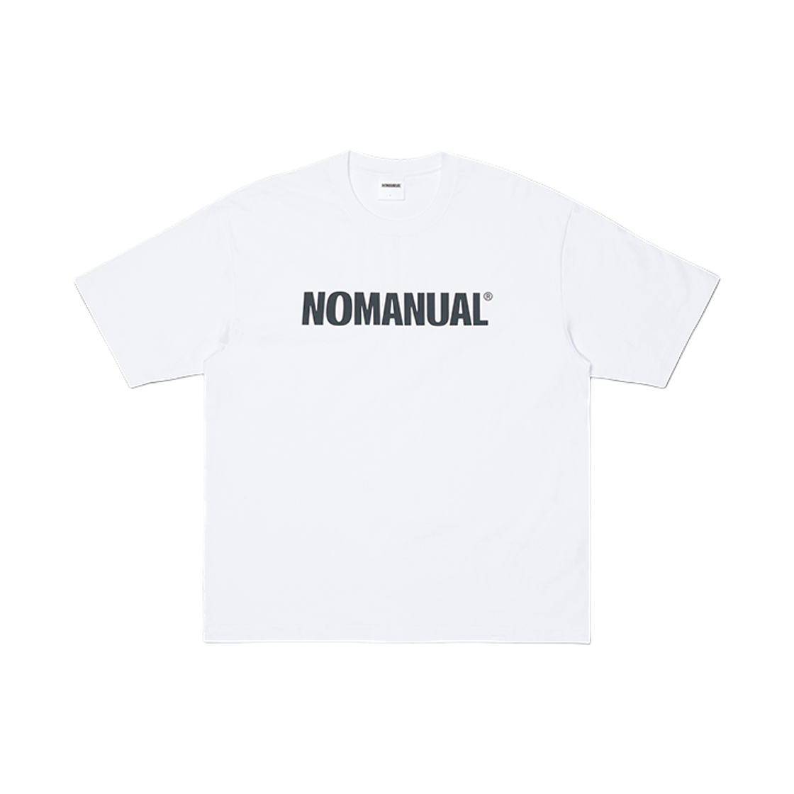 NMSS62TS16WHT NOMANUAL NM Text Logo T-shirt White