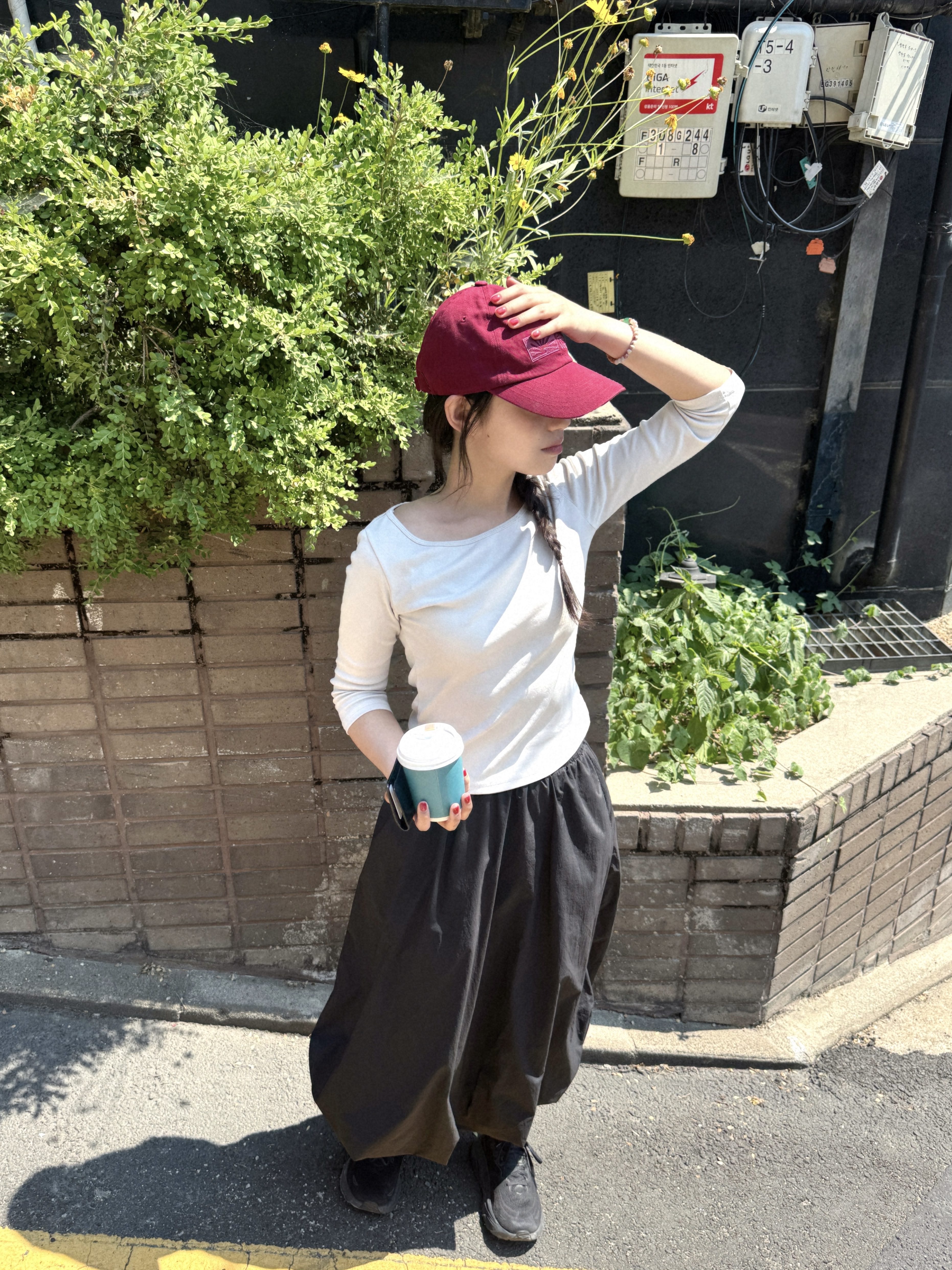 Berlin Photobook Distribution Bfv Logo Cap Burgundy, (W) Hoka Arahi 8 Black - Wide 착용 스타일 - 4