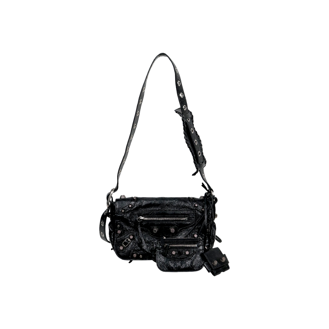 발렌시아가 블랙 르 카골 XS플랩 숄더백 D-A61201(Balenciaga Black Le Cagole Flap Shoulder Bag D-A61201)