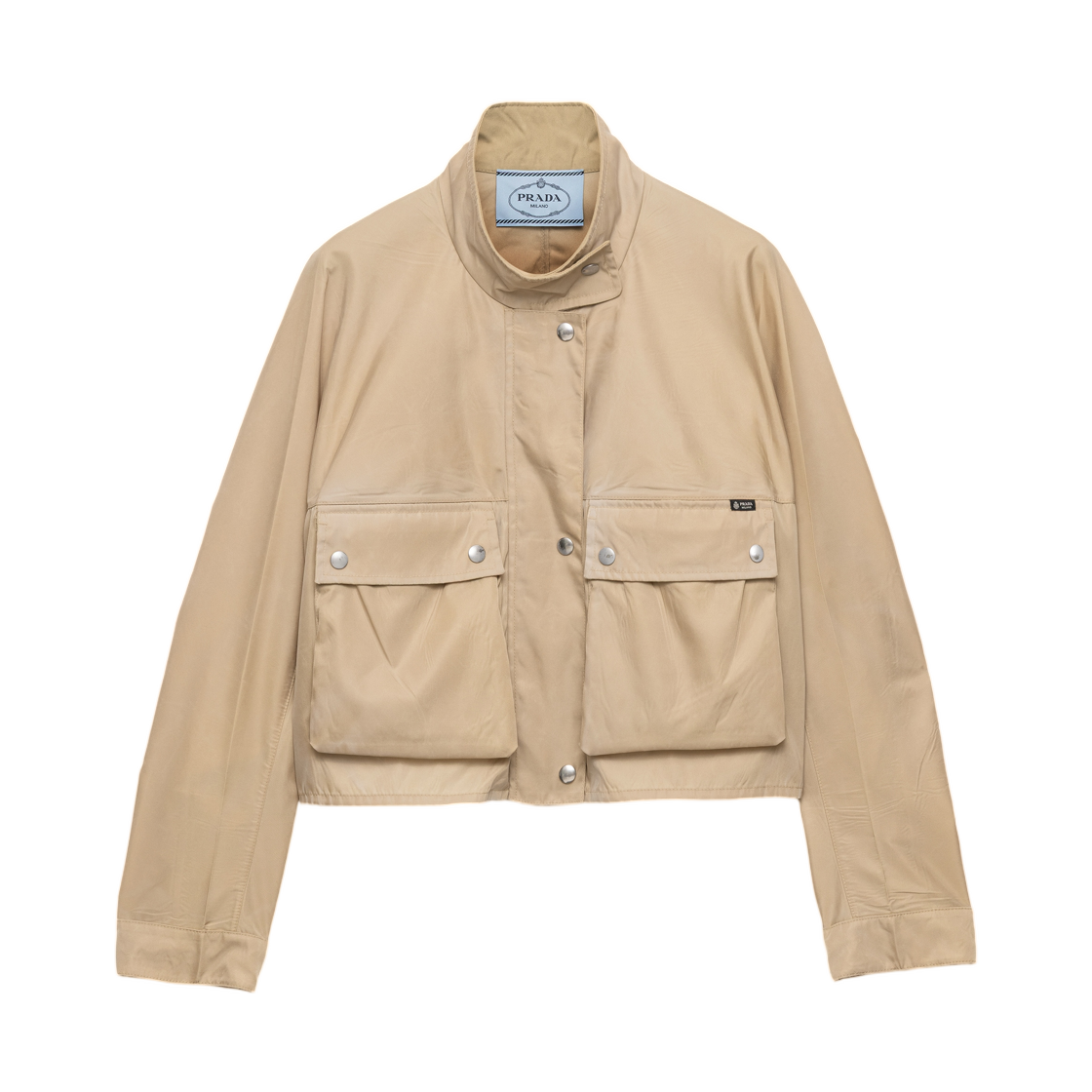 29S362-19YE-F0040 (W) Prada Washed Re-Nylon Jacket Camel Brown