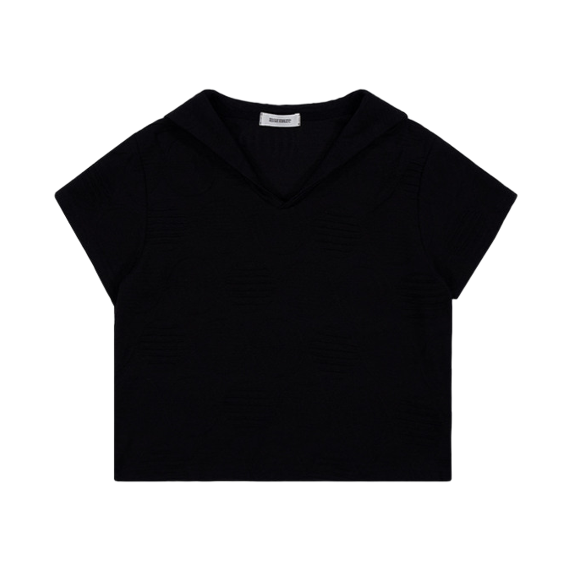 00110 MURMURE Oen Big-Dot Collar T-shirt