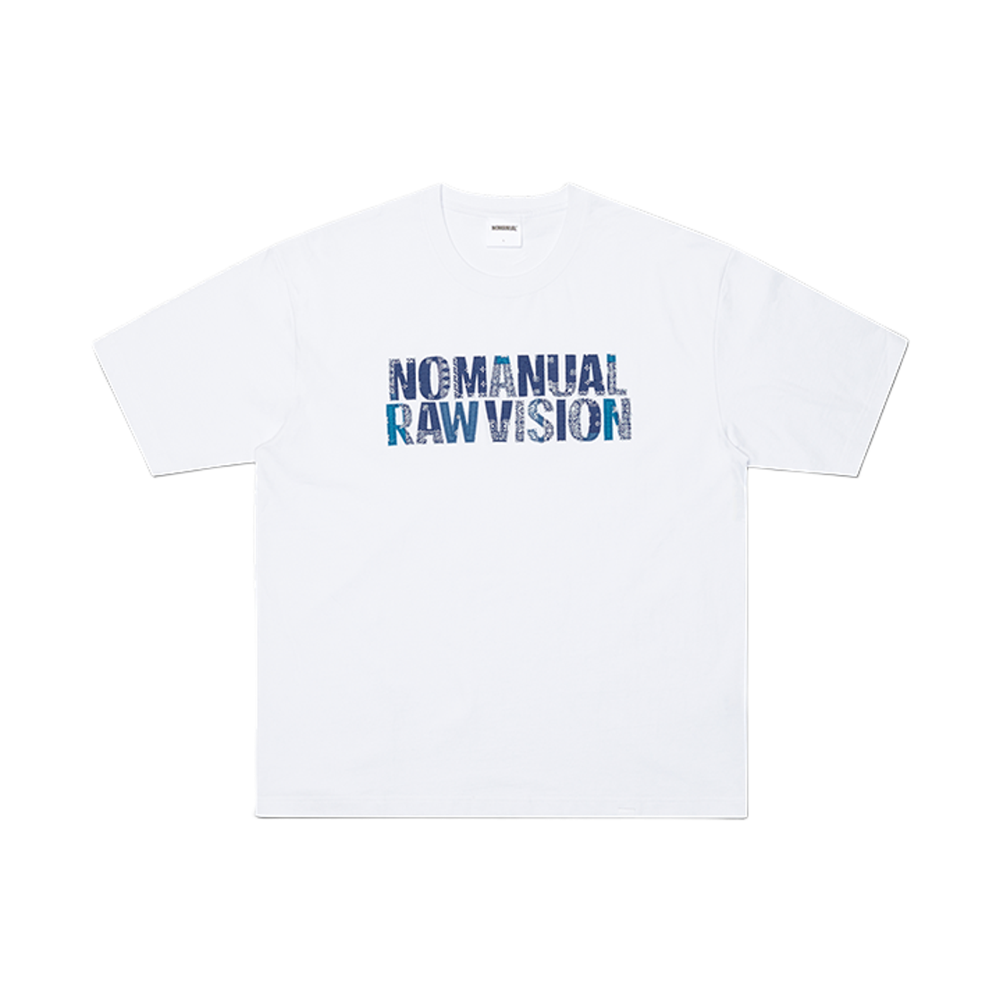 NMSS62TS17WHT NOMANUAL Paisley Applique T-shirt White
