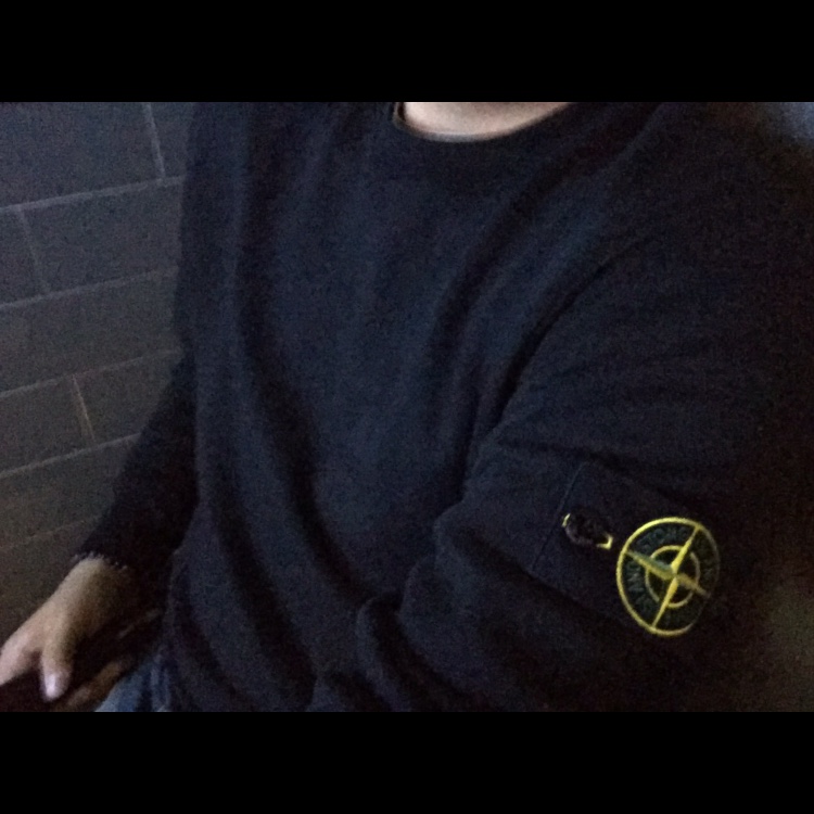 Stone Island 6100060 Organic Cotton Fleece Regular Fit Crewneck Sweatshirt Black - 26SS 착용 스타일