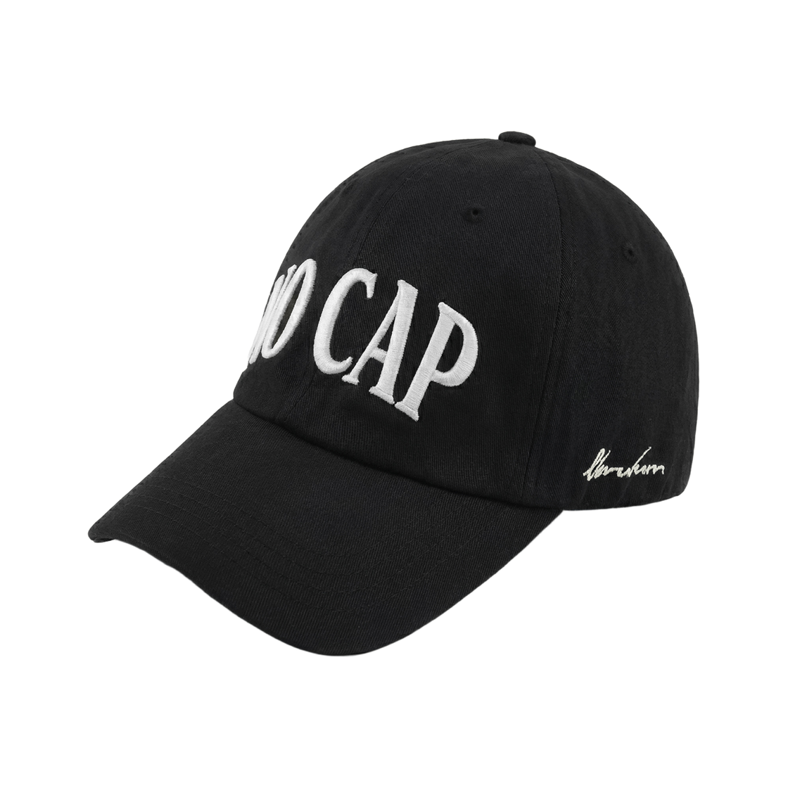 베루툼 노캡 볼드 슬로건 캡 블랙(VERUTUM BC52B No Cap Bold Slogan Cap Black)