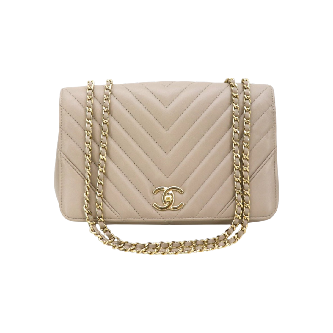 ITPW7VFL9E38 Chanel Chevron Edge Flap Bag 24 Series