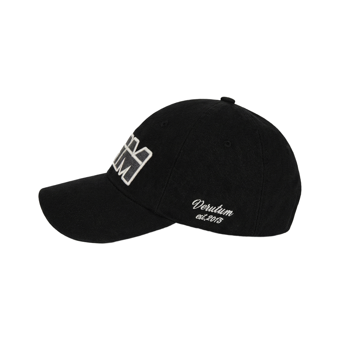 베루툼 VRM 아플리케 로고 피그먼트 볼캡 블랙(VERUTUM BC251P VRM Applique Logo Pigment Ball Cap Black) - 3