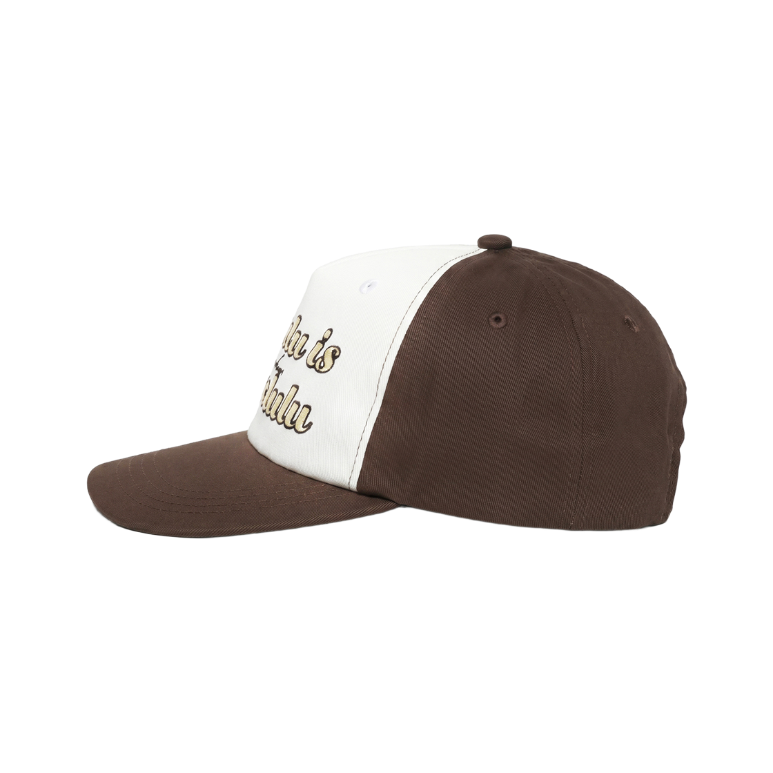 베루툼 델루루 이즈 더 솔루루 6패널 캡 브라운(VERUTUM BC254 Delulu Is The Solulu 5 Panel Cap Brown) - 3