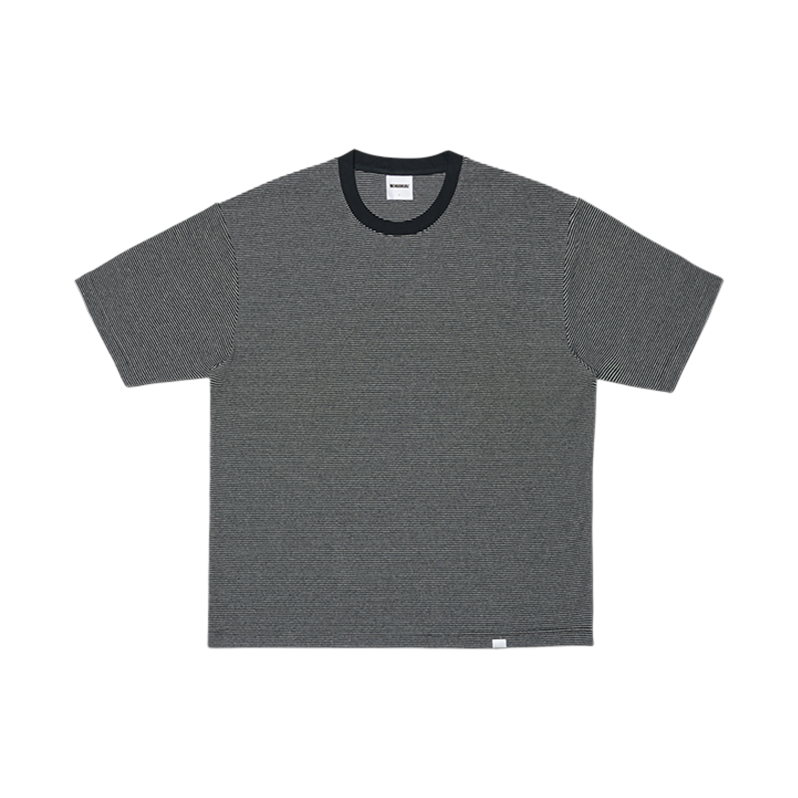 NMSS62TS20BLK NOMANUAL Fine Stripe T-Shirt Black