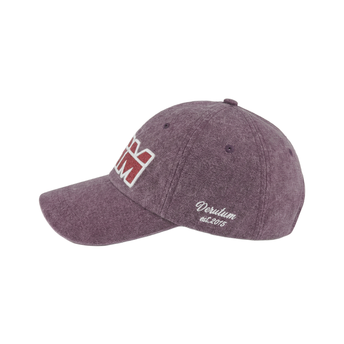 베루툼 VRM 아플리케 로고 피그먼트 볼캡 퍼플(VERUTUM BC251P VRM Applique Logo Pigment Ball Cap Purple) - 3