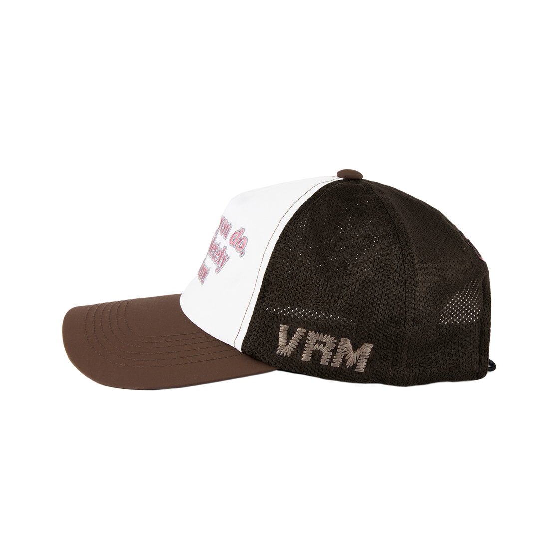 베루툼 슬로건 트러커 햇 브라운(VERUTUM VSH257 Slogan Trucker Hat Brown) - 3
