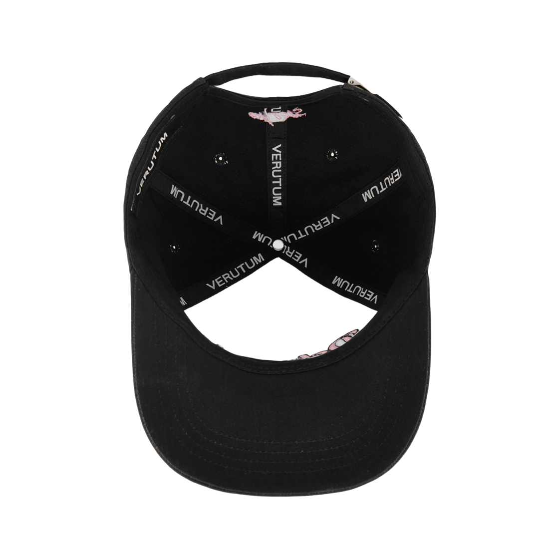 베루툼 델루루 이즈 더 솔루루 6패널 캡 블랙(VERUTUM BC254 Delulu Is The Solulu 5 Panel Cap Black) - 5