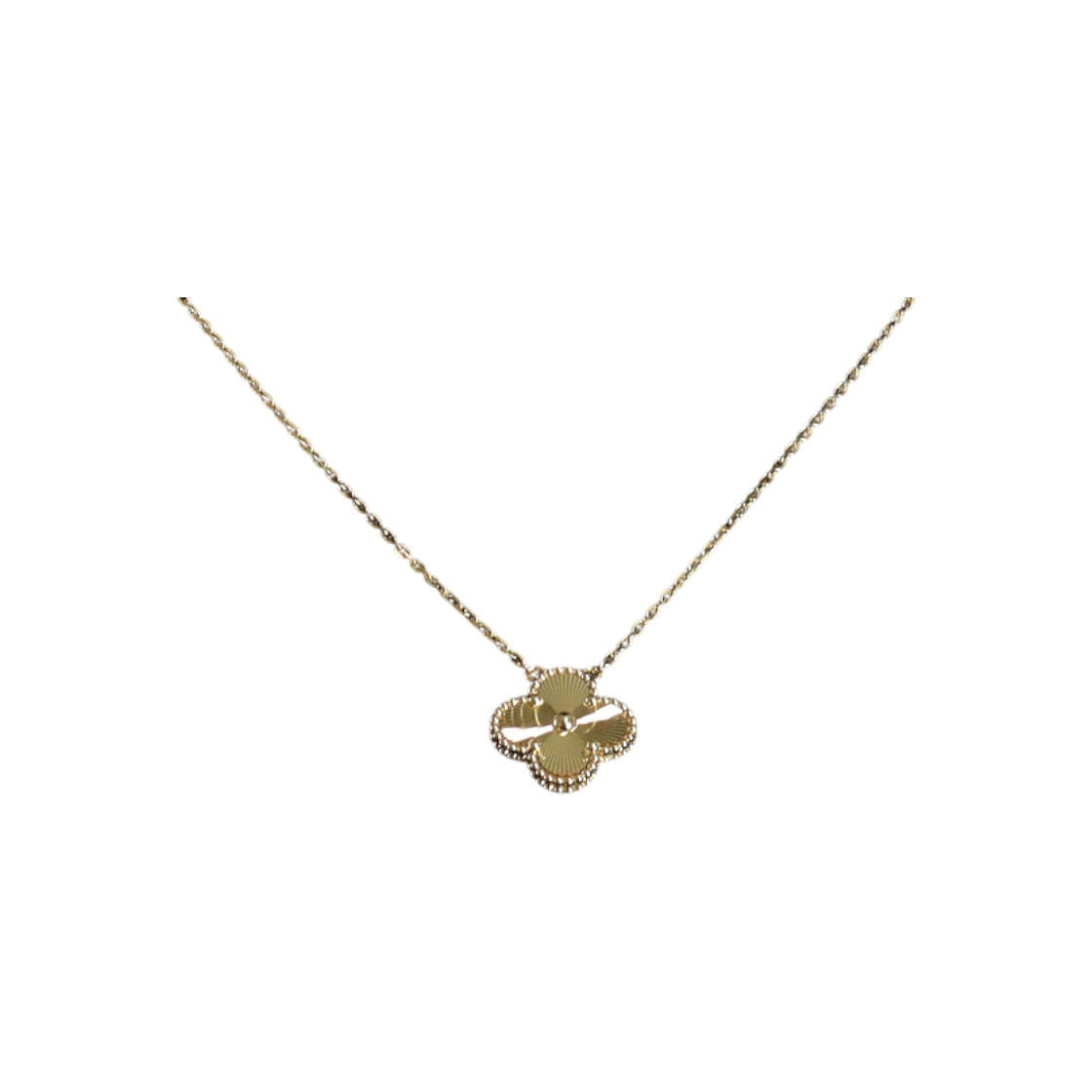 ITKDAAMHOQWC Van Cleef & Arpels Vintage Alhambra Pendant Necklace in 18K Yellow Gold