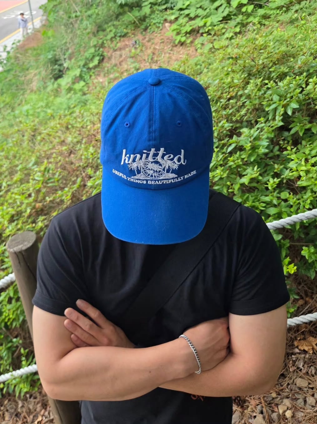 Knitted Palmtree Logo Ballcap Blue, Knitted Palmtree Logo Ballcap Khaki 착용 스타일 - 3