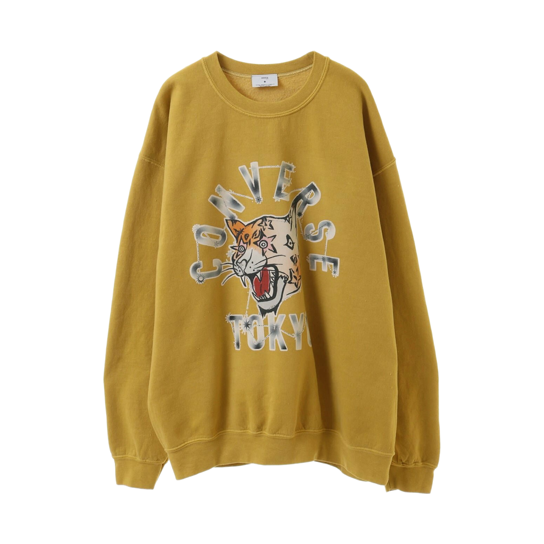 컨버스 도쿄 피그먼트 다이 재규어 컨스텔레이션 스웨트 옐로우(Converse Tokyo Pigment Dye Jaguar Constellation Sweat Yellow)