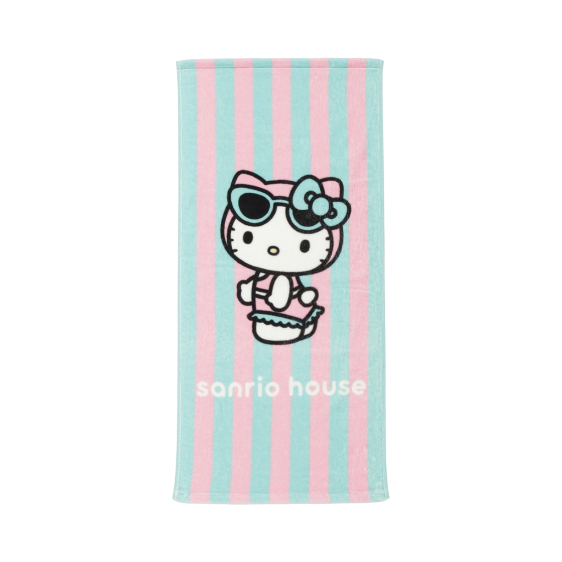 75WGG261417-066 Sanrio Summer Beach Club Hello Kitty Face Towel Pink