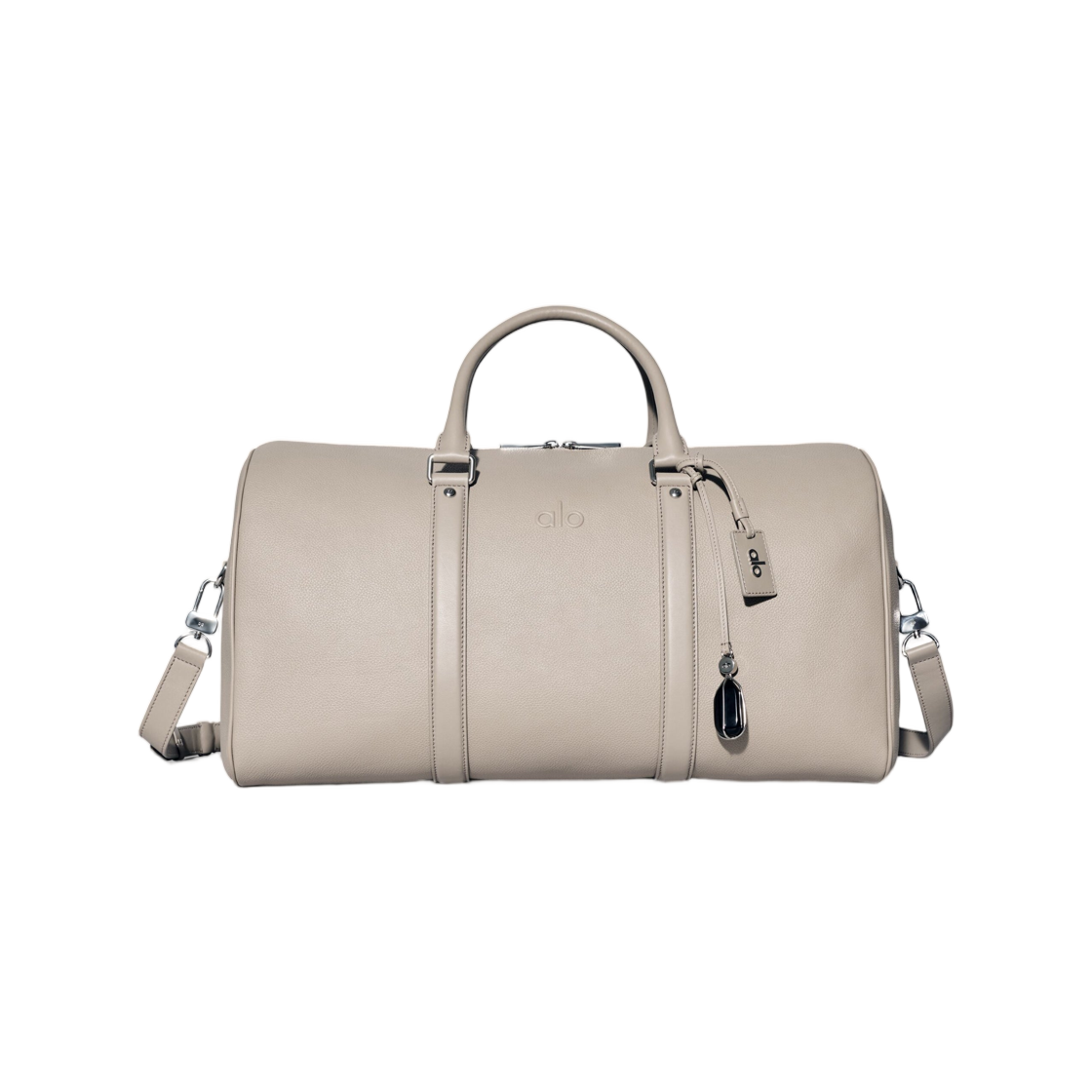 알로 요가 알로 보이지 더플 그래블 레더(Alo Yoga Alo Voyage Duffle Gravel Leather)