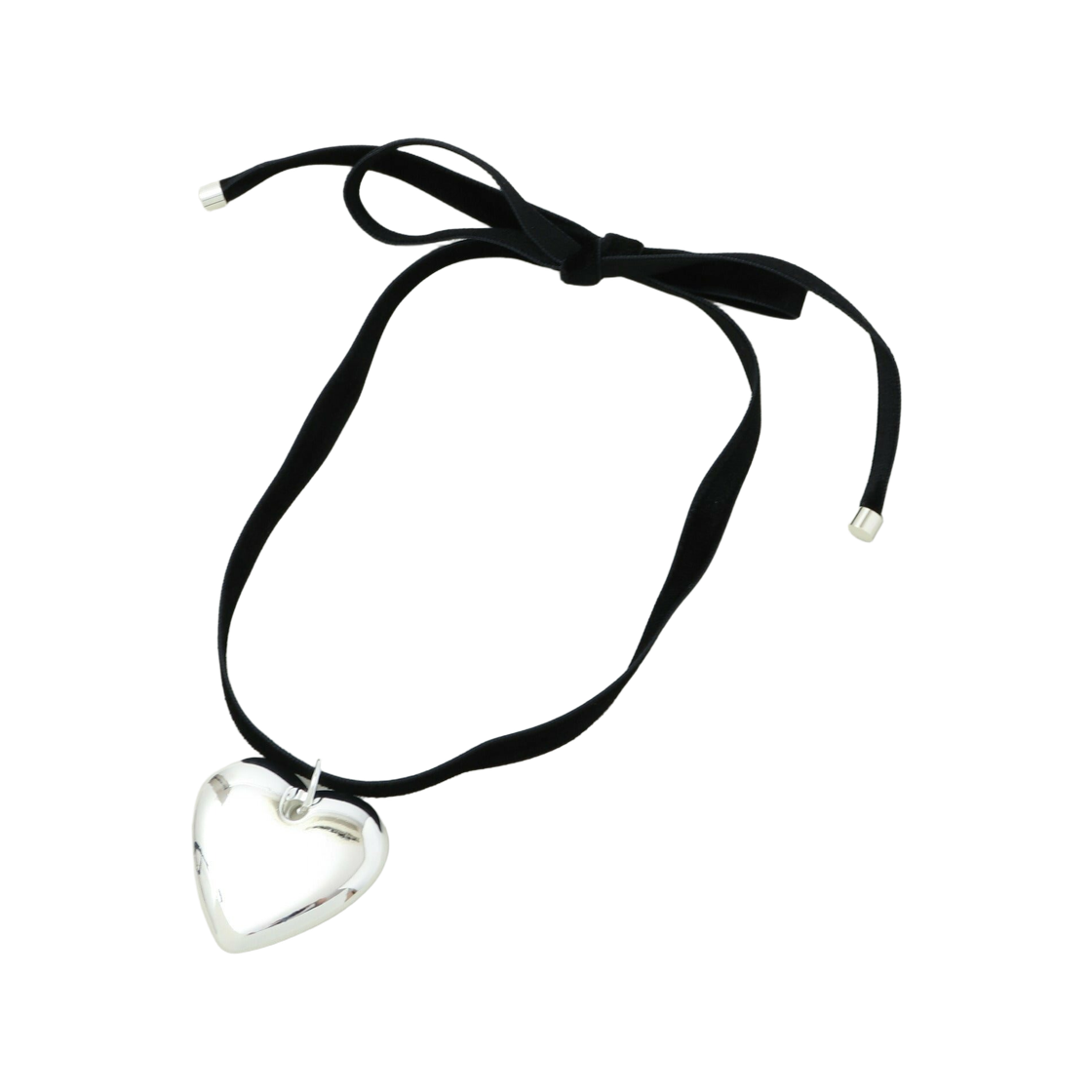 (W) 컨버스 도쿄 하트 참 어소트먼트 네클리스 실버((W) Converse Tokyo Heart Charm Assortment Necklace Silver) - 2