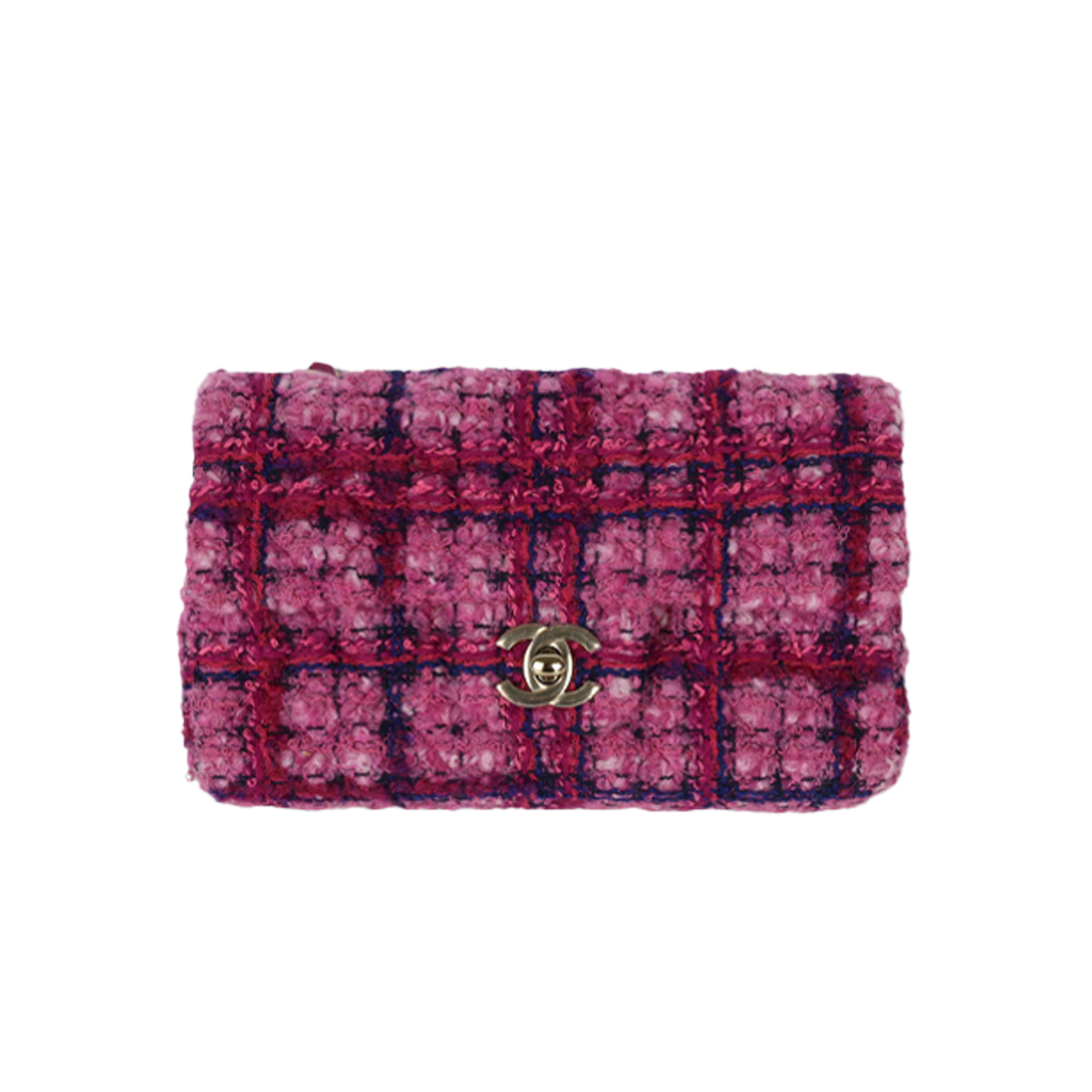 ITT3P3P7N8MP Chanel 24A Pink Tweed Mini Classic Flap Bag