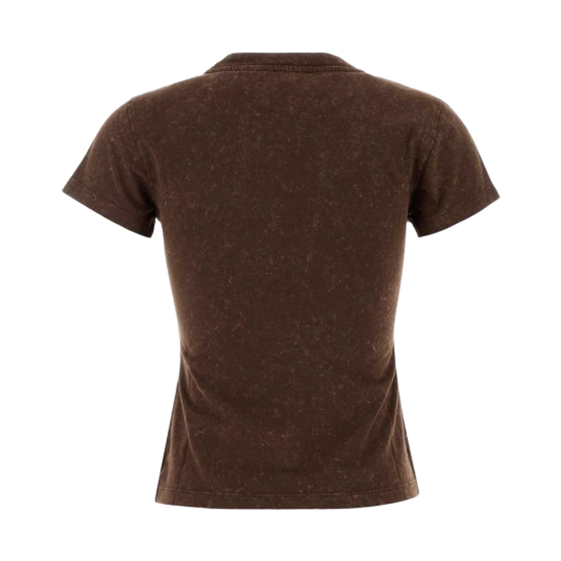 (W) 가니 해브 어 나이스 데이 티셔츠 치커리 커피((W) Ganni Have a Nice Day T-Shirt Chicory Coffee) - 2
