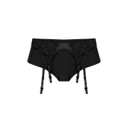 Bonnae garter micro shorts Black
