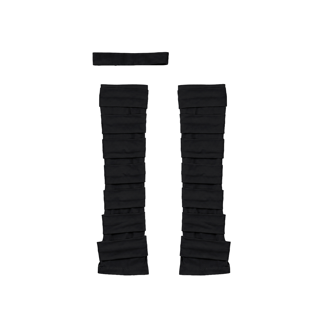 본네 밴디지 레그워머 블랙(Bonnae bandage leg warmer Black) - 2