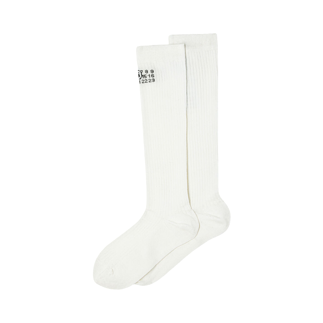 MM6 메종 마르지엘라 니하이 삭스 화이트(MM6 Maison Margiela Knee High Socks White) - 2