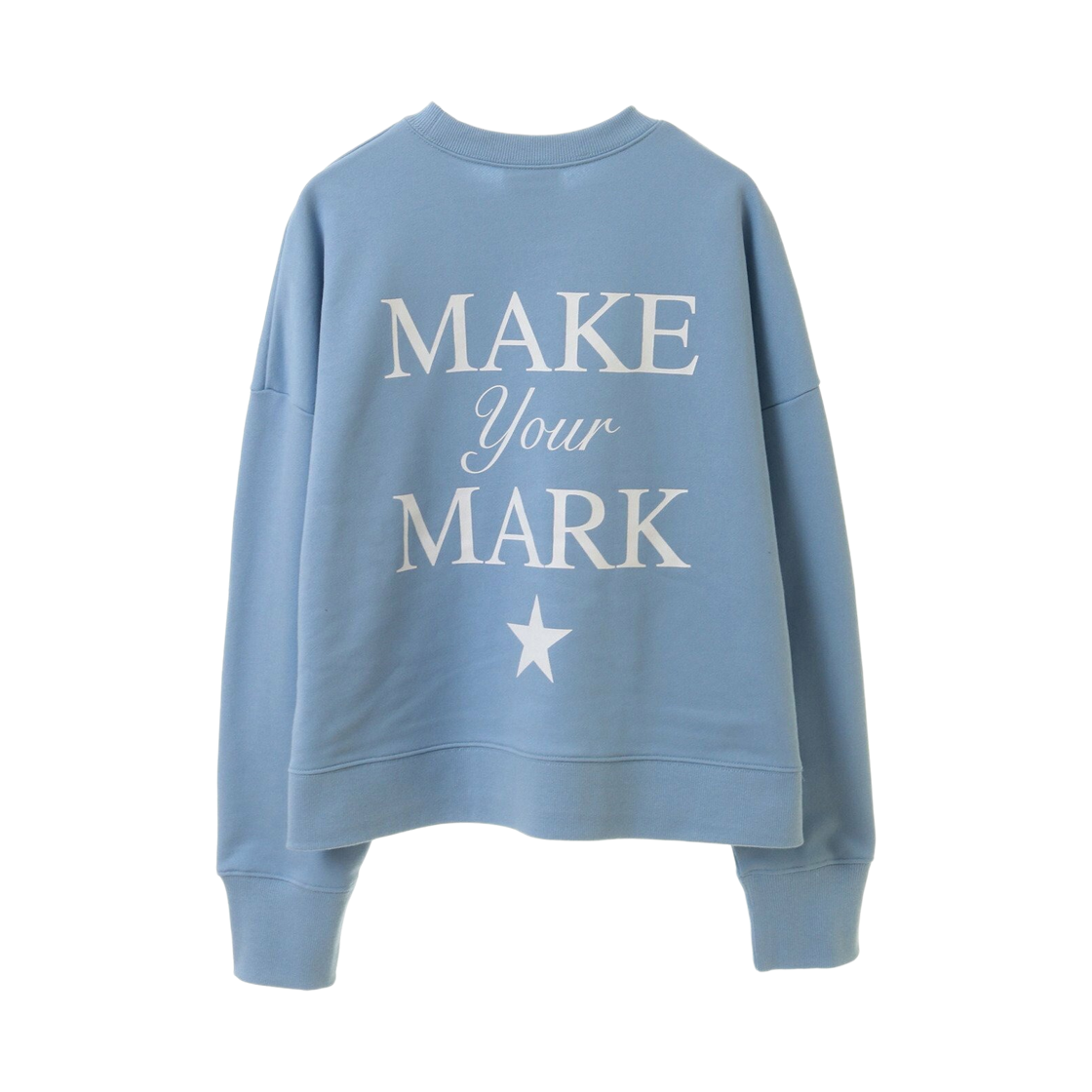 (W) 컨버스 도쿄 백 로고 숏 스웨트 색소폰 블루((W) Converse Tokyo Back Logo Short Sweat Saxophone Blue) - 2