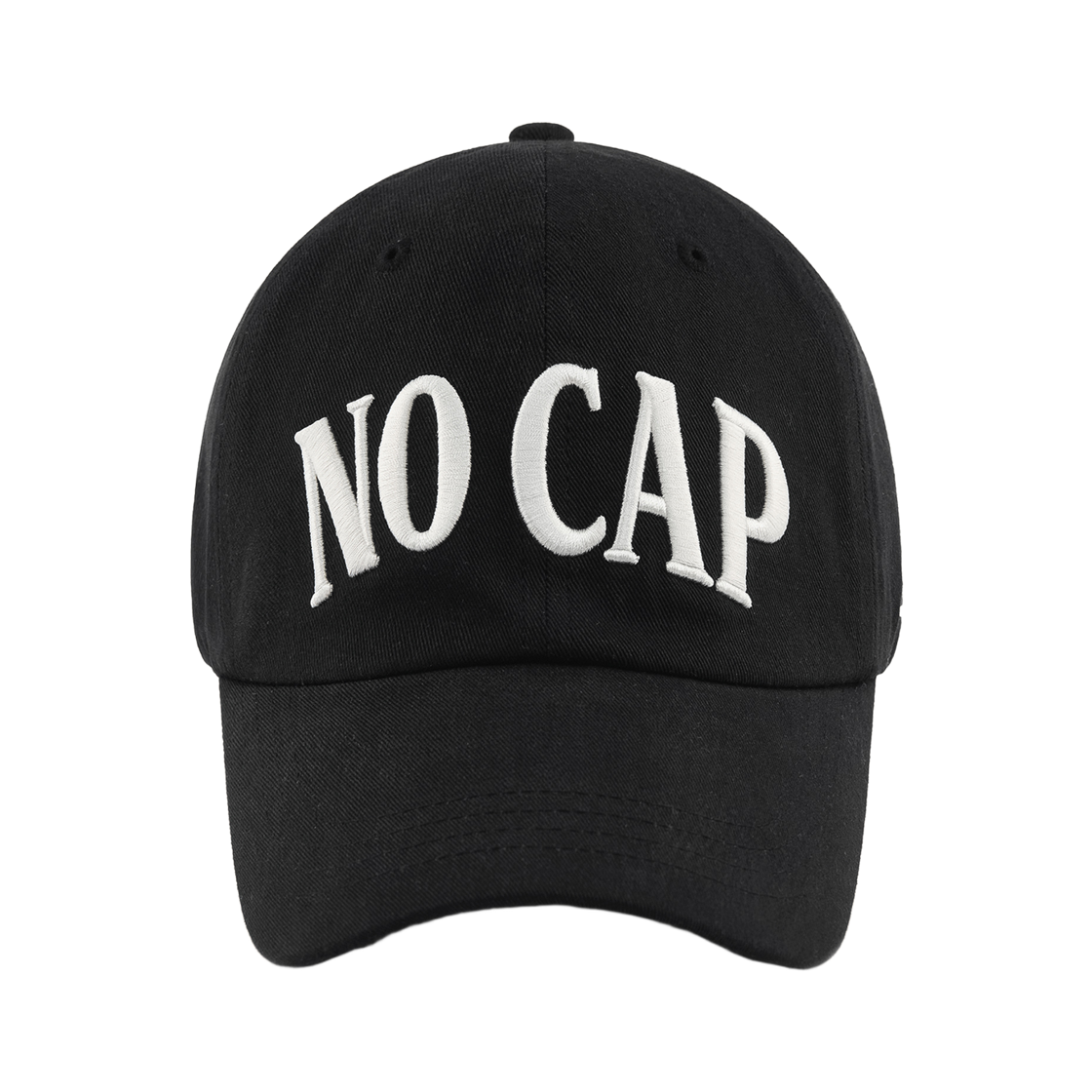 베루툼 노캡 볼드 슬로건 캡 블랙(VERUTUM BC52B No Cap Bold Slogan Cap Black) - 2