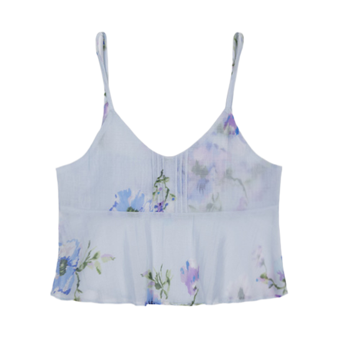 뮈르뮈르 르젤 플라워 시어 뷔스티에 블루(MURMURE Lezel Flower Sheer Bustier Blue)