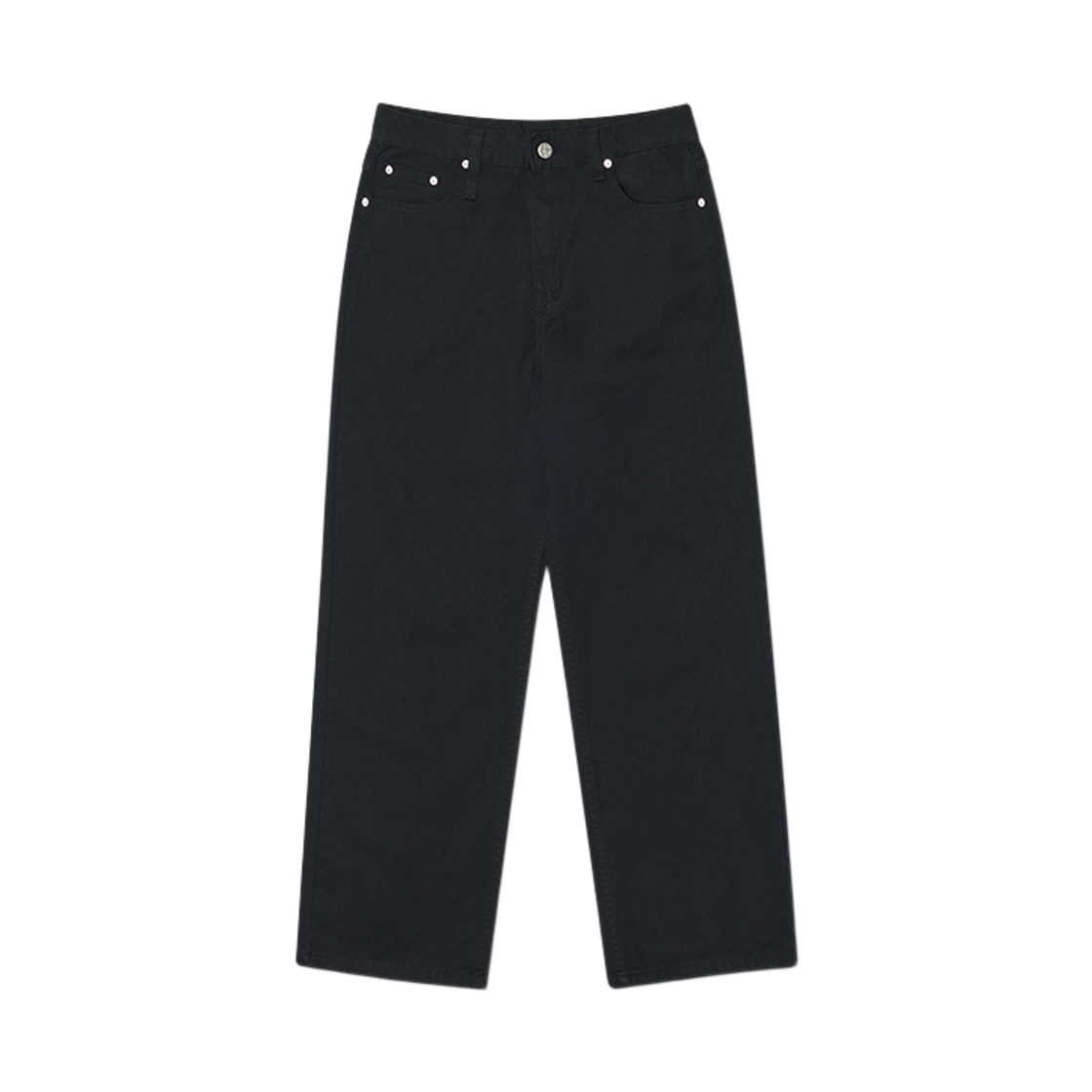 NMSS62PT03BLK NOMANUAL Straight Wide Cotton Pants Black