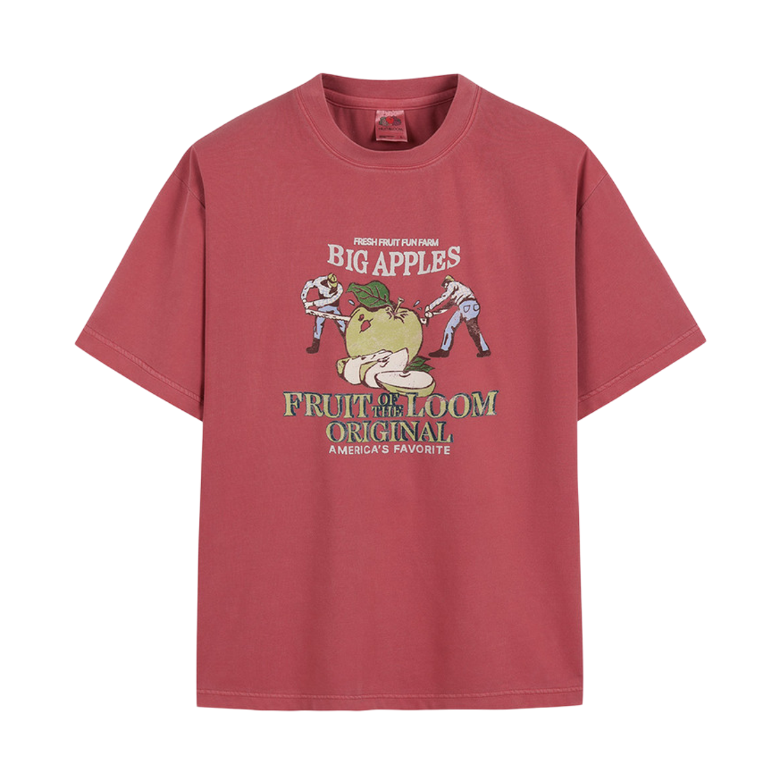 F6223LRS28RDS fruitoftheloom Original Pigment Apple Banpal T-shirts RED